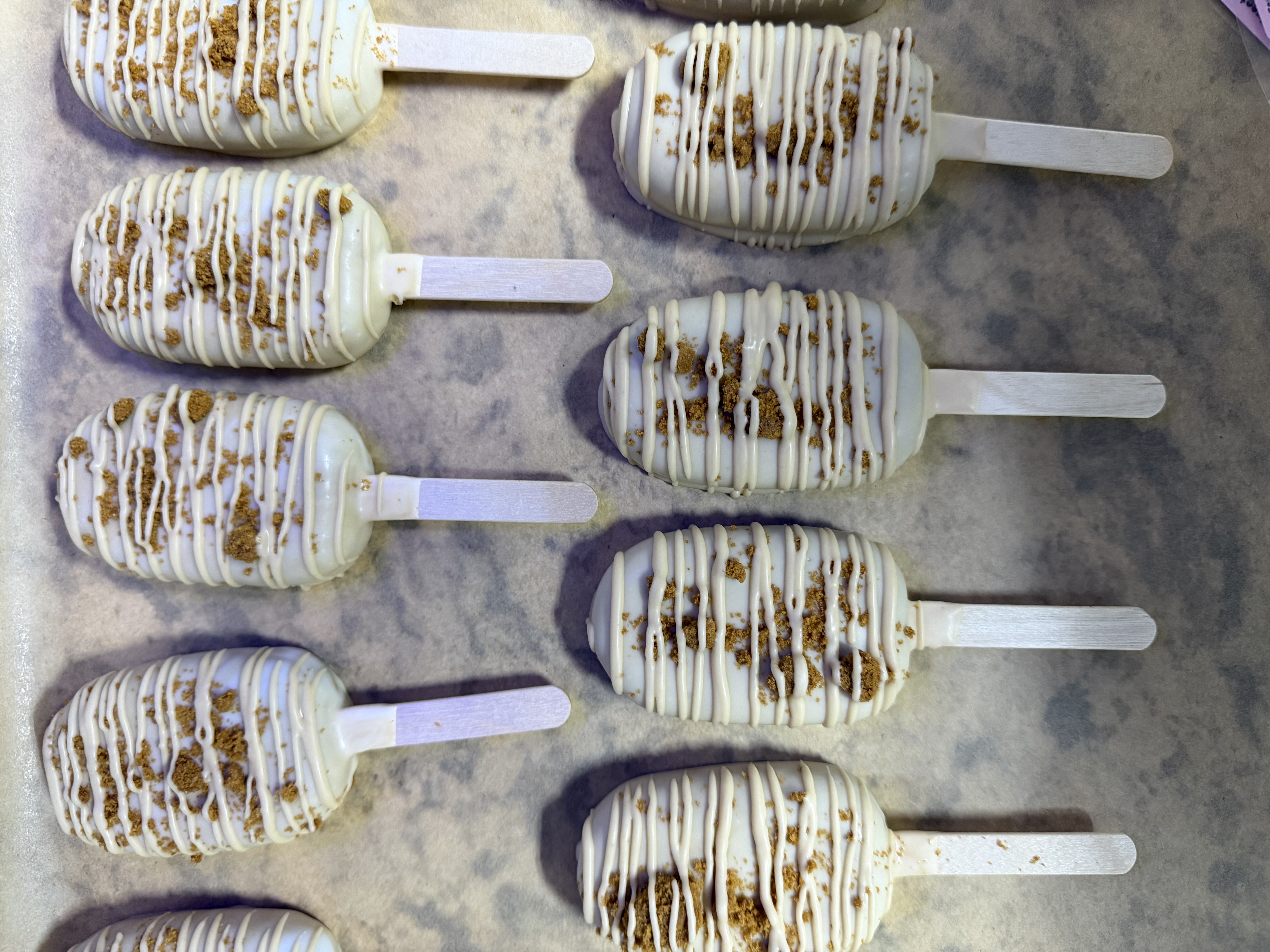 Biscoff cakesicles